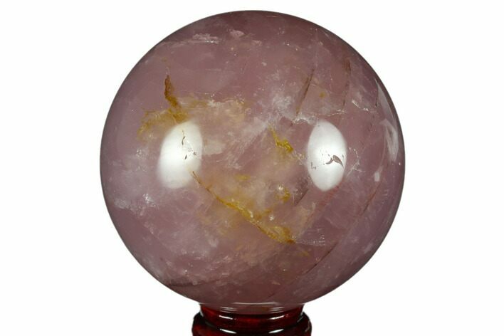 Polished Rose Quartz Sphere - Madagascar #177784